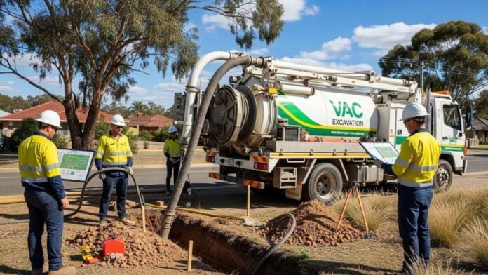 Planning utility works using vacuum excavation in Australia